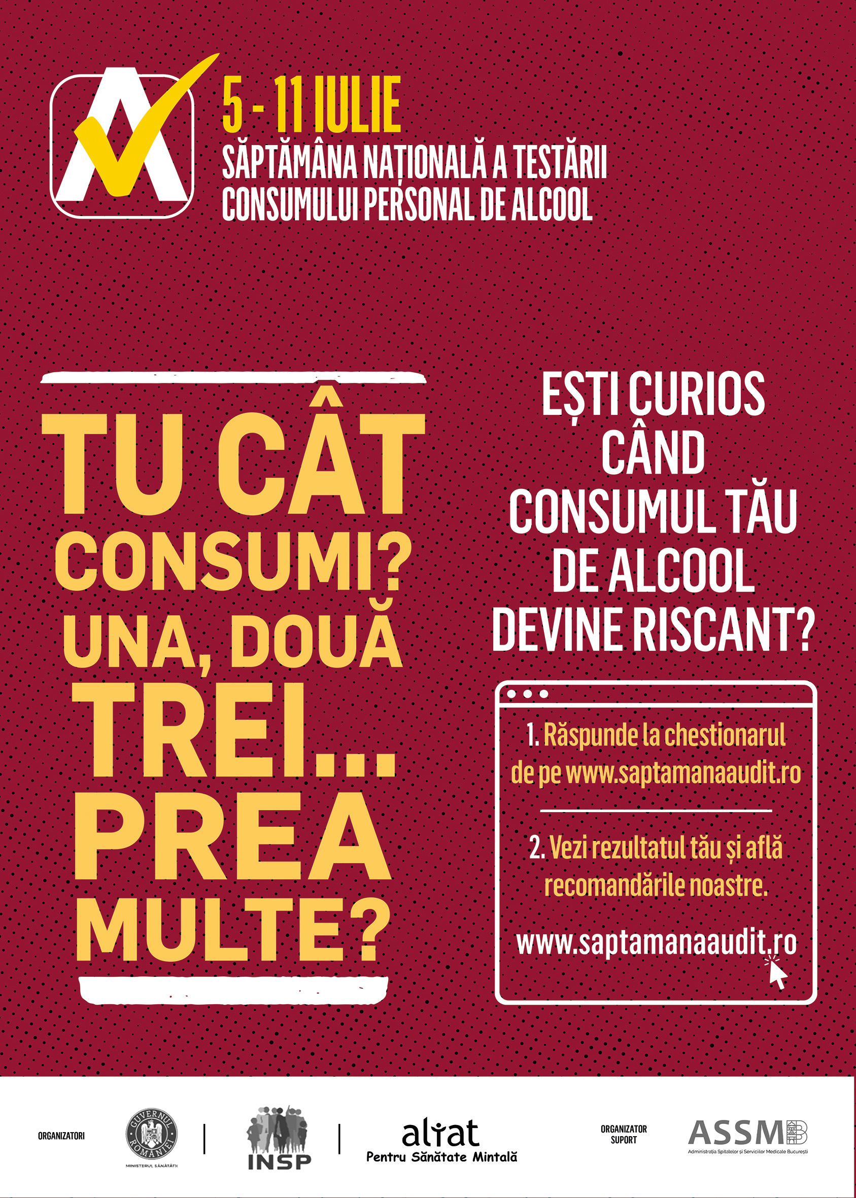 Săptămâna Națională a Testării Consumului Personal de Alcool
