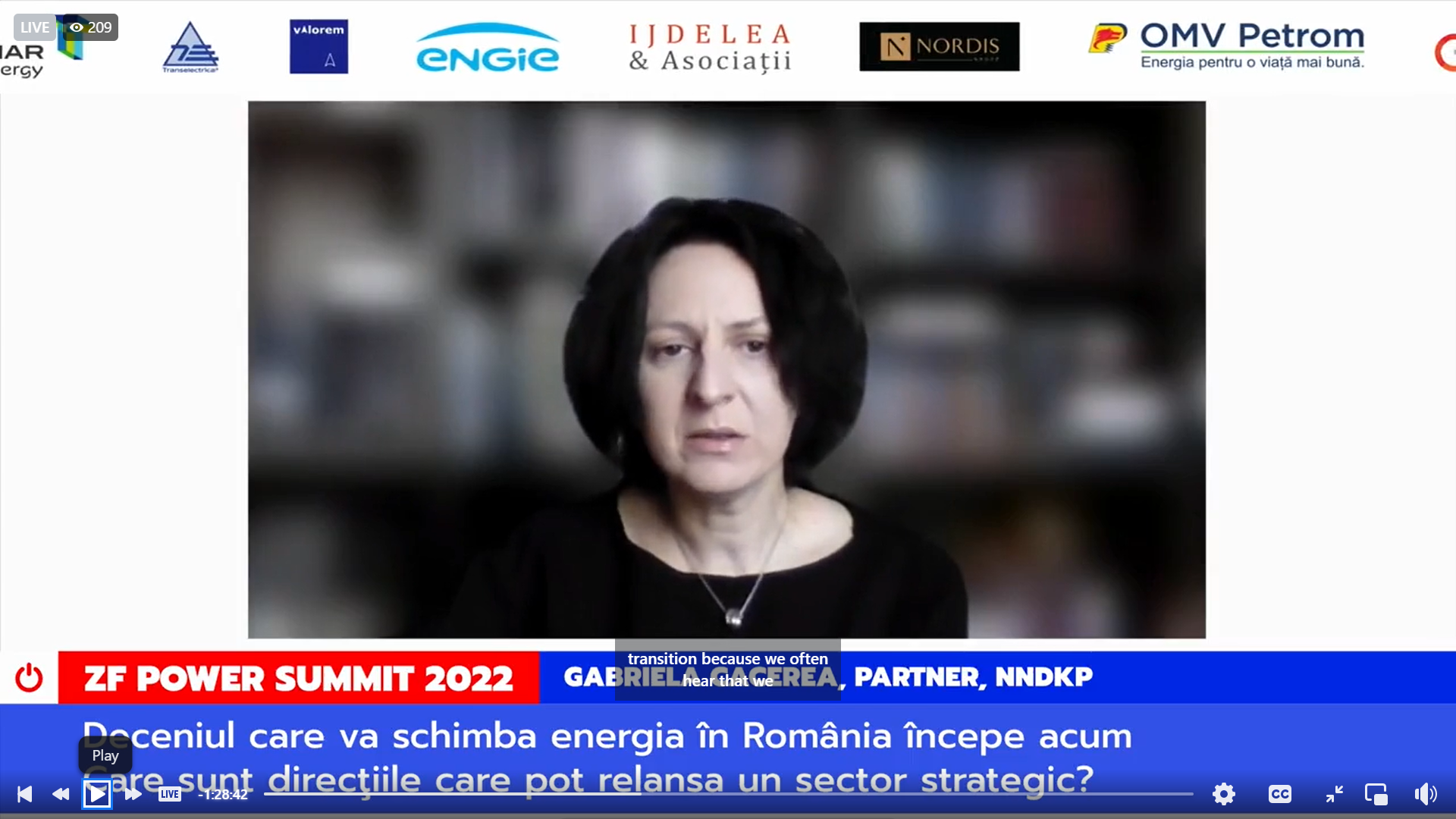 Gabriela Cacerea, NNDKP: Într-un moment în care prețurile energiei cresc de la o zi la alta este foarte greu să te angajezi în contracte pe termen lung