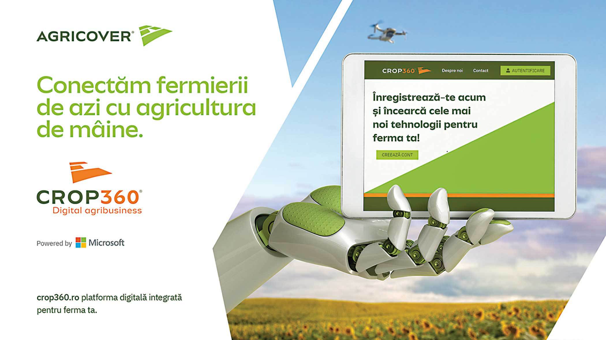 Grupul Agricover - CROP360. Conectează fermierii de astăzi cu agricultura de mâine