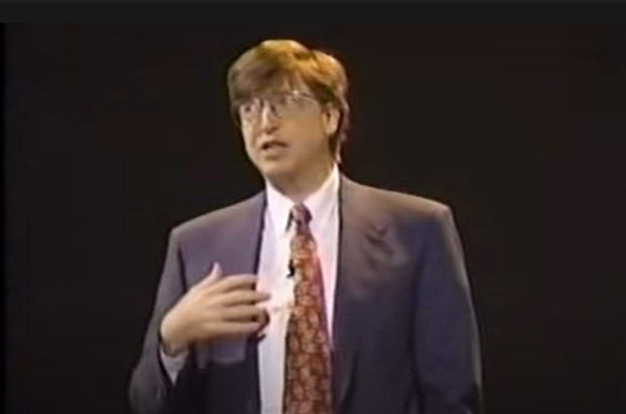 Bill Gates a prezis viitorul într-un discurs filmat în 1995
