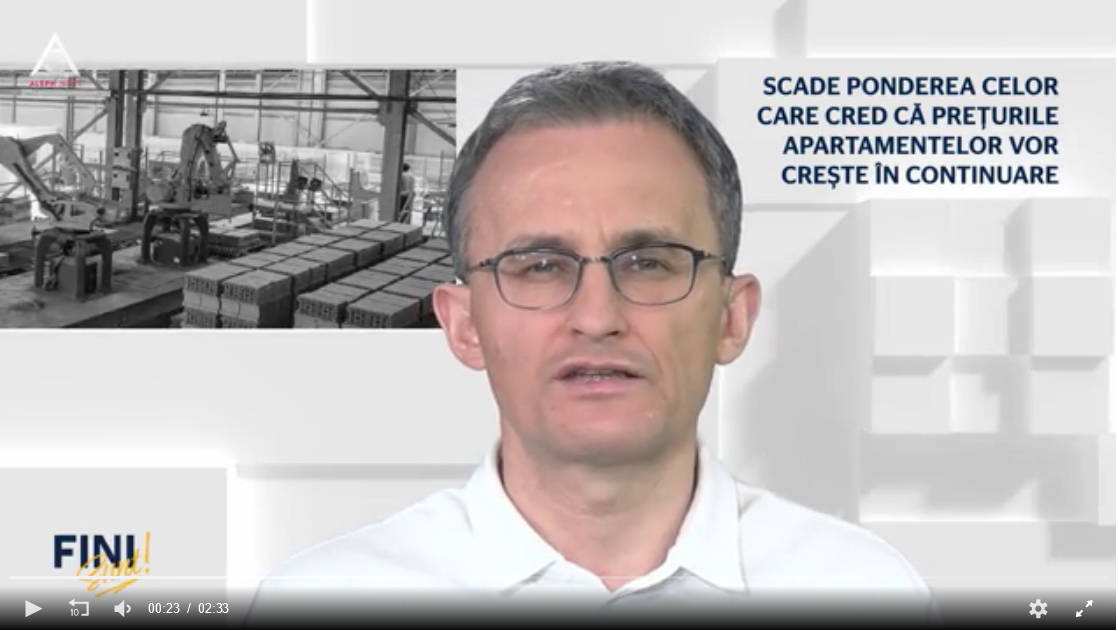 Fini sunt! Scade ponderea celor care cred că prețurile apartamentelor vor crește în continuare