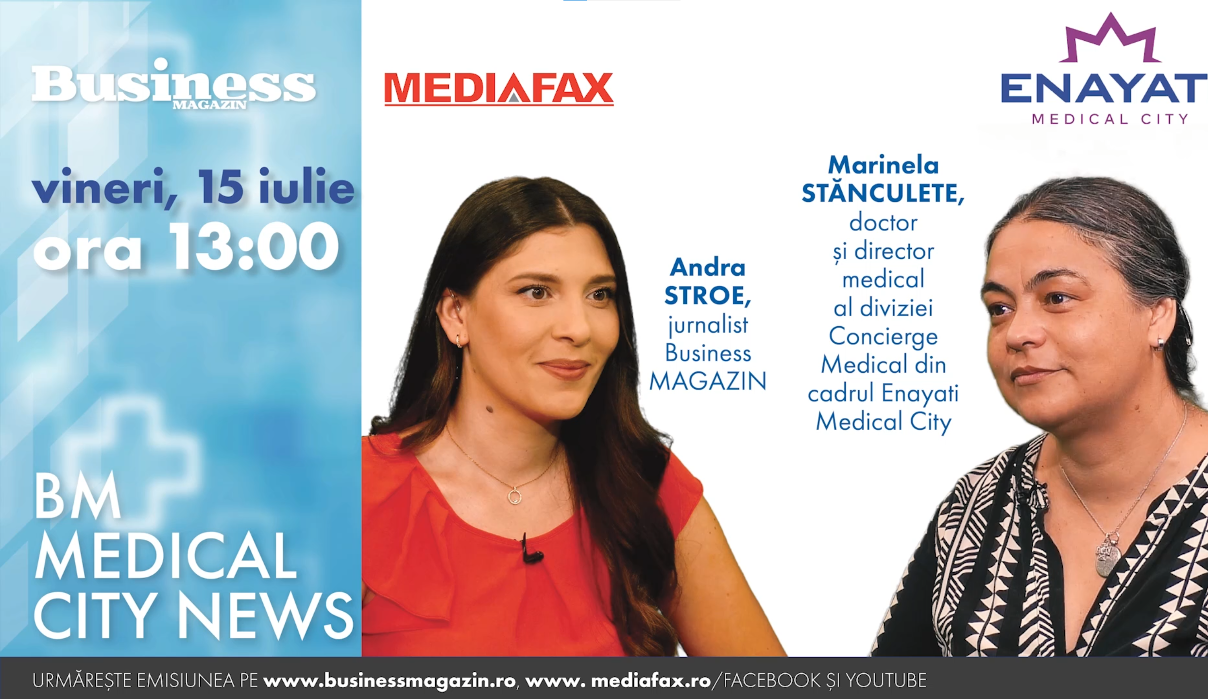 BM MEDICAL CITY NEWS: SECOND OPINION - UN SERVICIU MEDICAL ESENȚIAL. O discuție cu Marinela STĂNCULETE, doctor și director medical al diviziei Concierge Medical din cadrul Enayati Medical City
