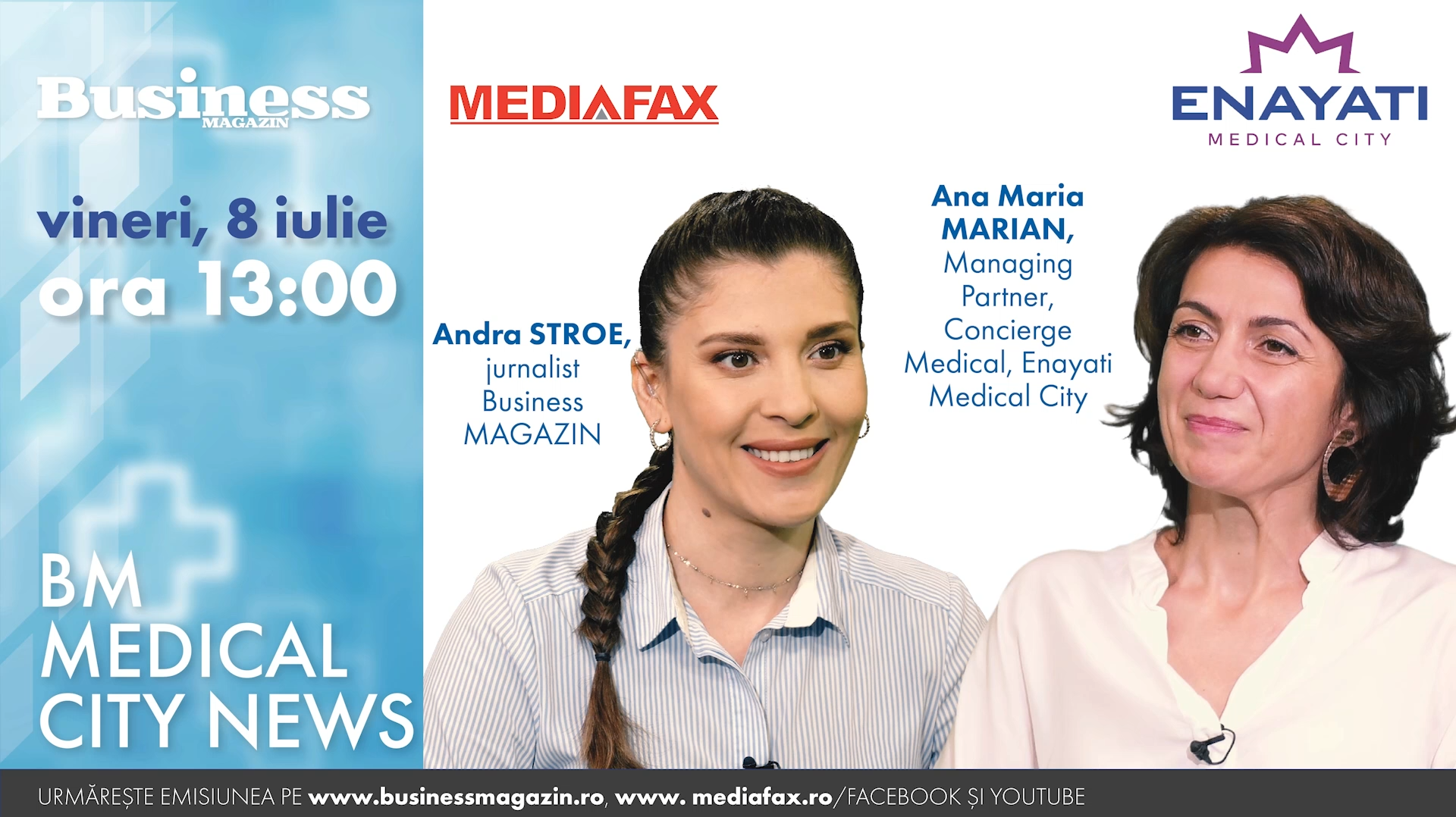 BM MEDICAL CITY NEWS – CONCIERGE DOCTOR - MEDICUL IDEAL.  O discuție cu Ana Maria MARIAN, Managing Partner, Concierge Medical, Enayati Medical City