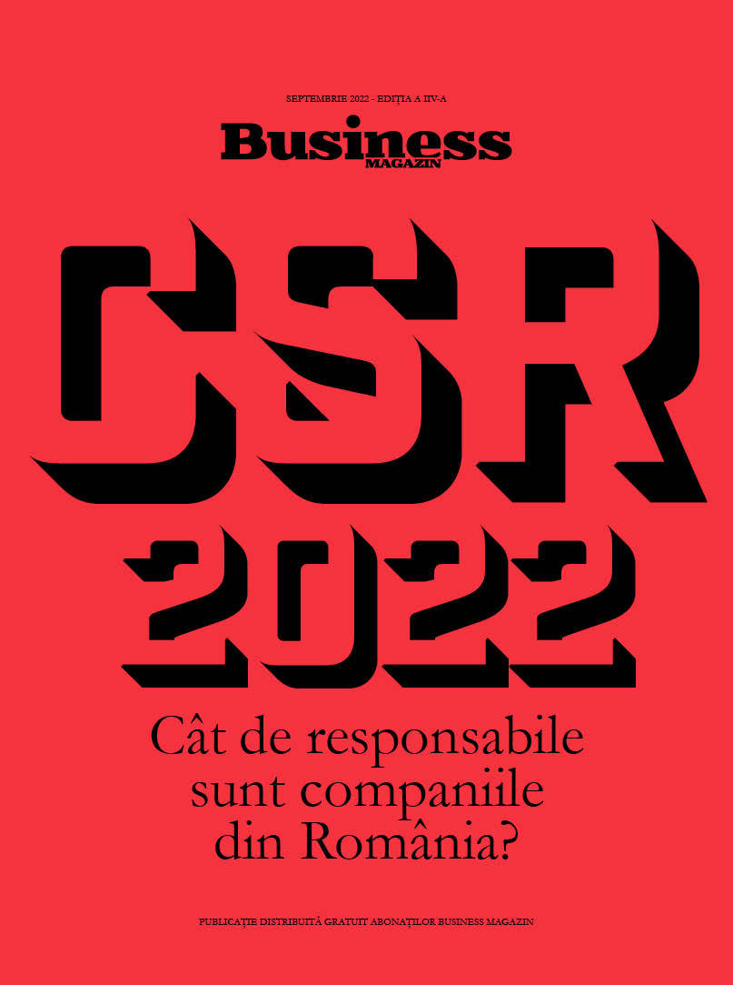 Cât de responsabilă este compania din care faceți parte? Înscrieți-vă aici proiectul pentru catalogul „CSR 2022”, ediția specială a Business MAGAZIN dedicată firmelor care construiesc viitorul investind în prezent