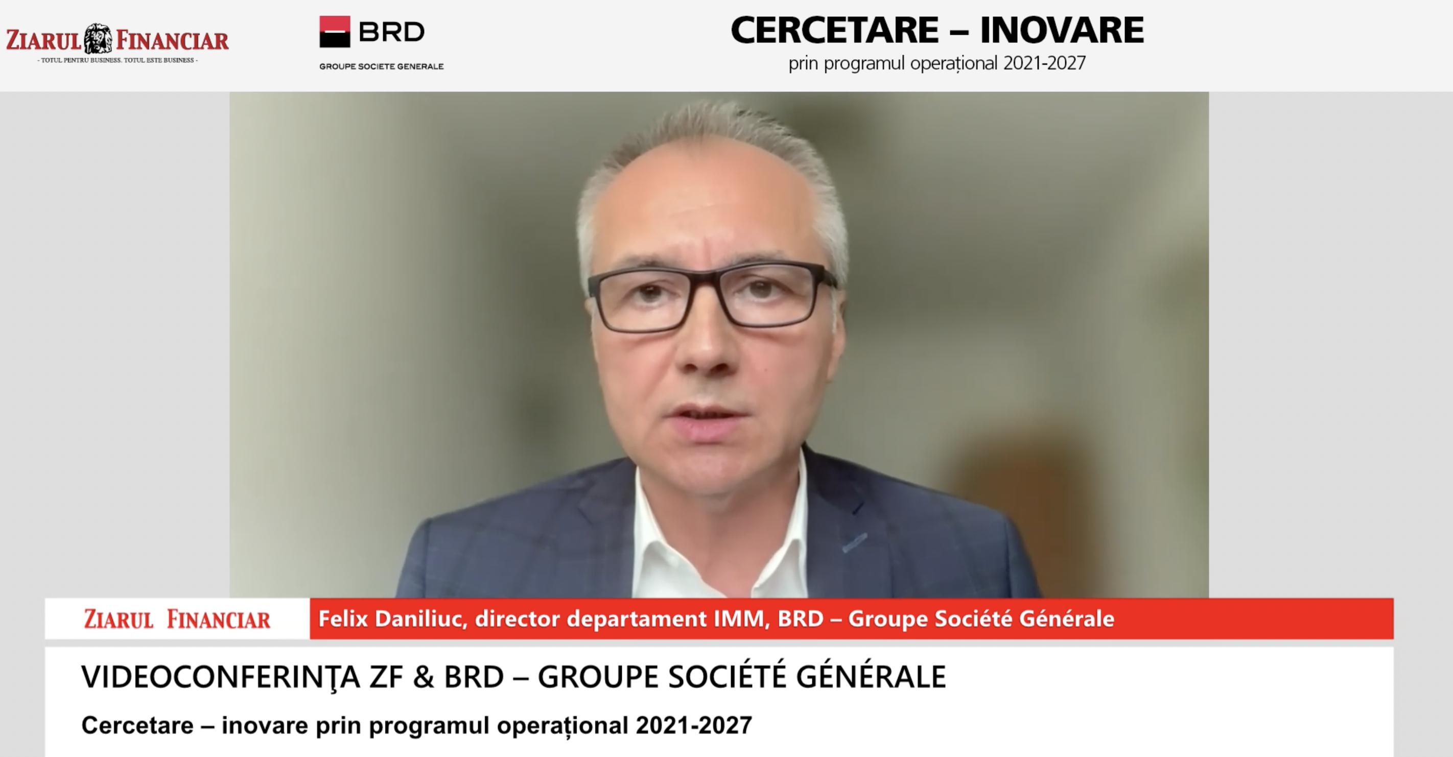 Felix Daniliuc, BRD: Suntem într-o cursă contracronometru, prioritatea este economia verde, iar cercetarea – dezvoltarea poate accelera progresul spre această economie
