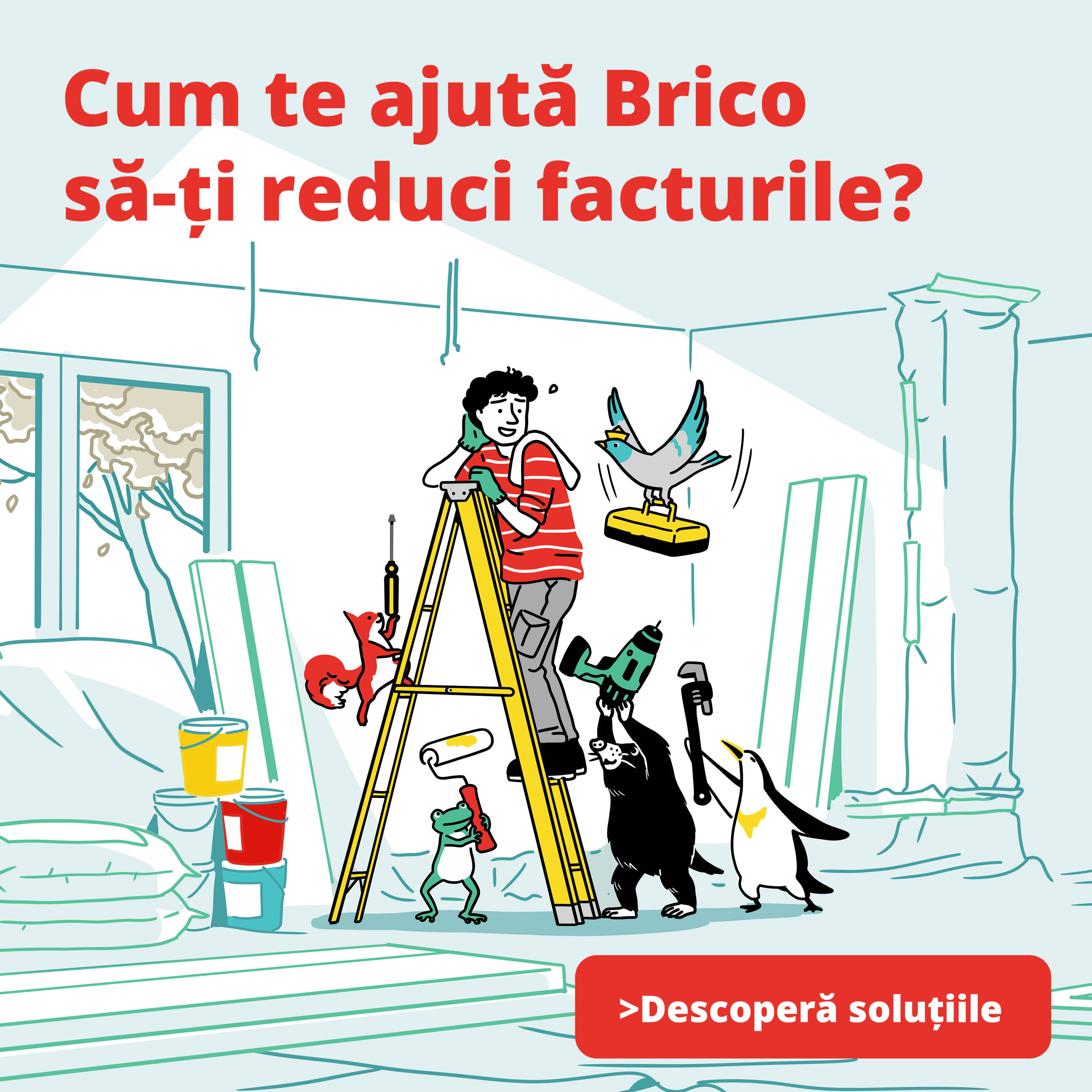 (P) Izolează-ți locuința cu soluții complete de la Brico Dépôt, pentru economii semnificative de energie și costuri mai mici de întreținere