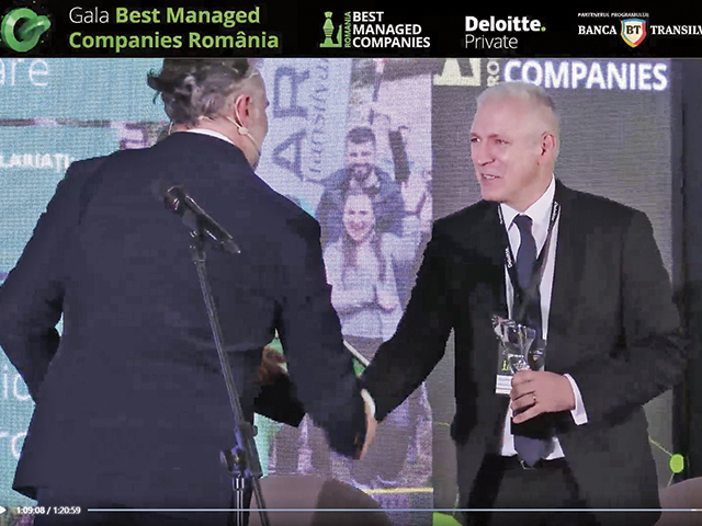 Gala Deloitte Best Managed Companies Romania 2022. Peste 20 de companii antreprenoriale românești au participat la prima ediție a programului Best Managed Companies Romania. 9 dintre ele au obținut certificarea