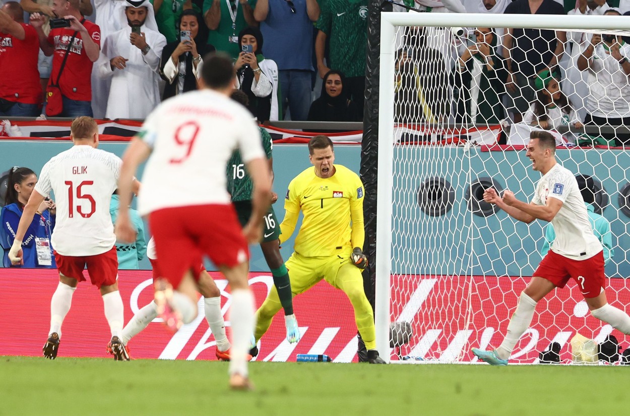 Cupa Mondială din Qatar: Polonia învinge Arabia Saudită și urcă pe primul loc în grupă
