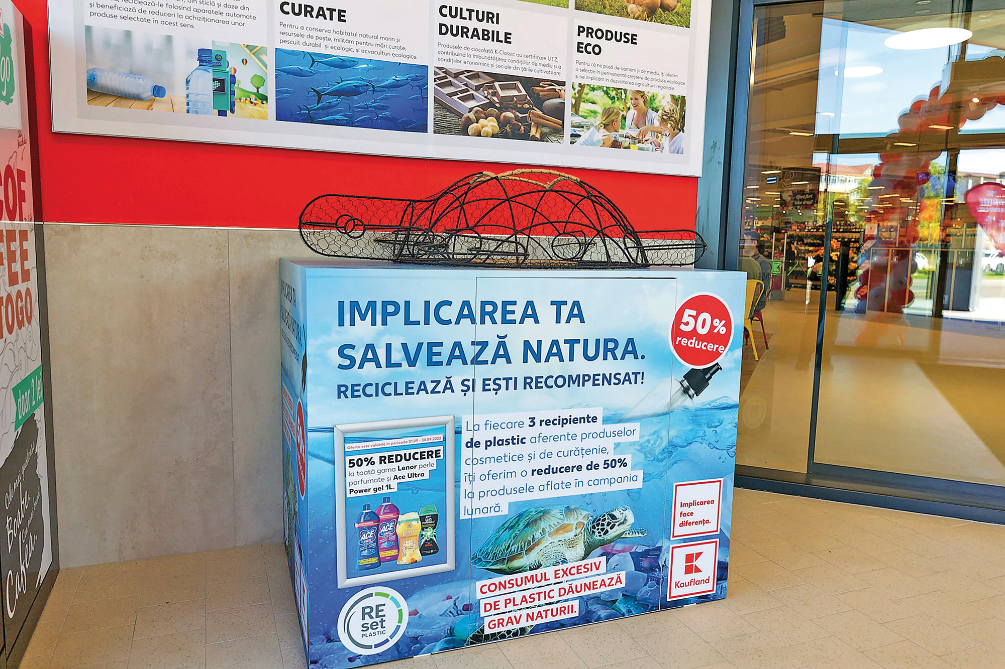 CSR 2022. Cât de responsabile sunt companiile din România? Broscuța - prima infrastructură de reciclare a produselor de îngrijire personală și a locuinței, la nivel național - Kaufland România