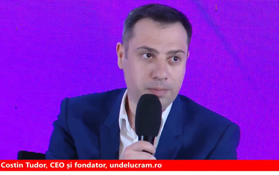 Costin Tudor, CEO și fondator undelucram.ro: Canditații și angajații încep să se uite mai puțin la brand și mai mult la ce este sub brand, care este sensul muncii lor într-o companie. Este și va rămâne mult timp o piață a angajaților