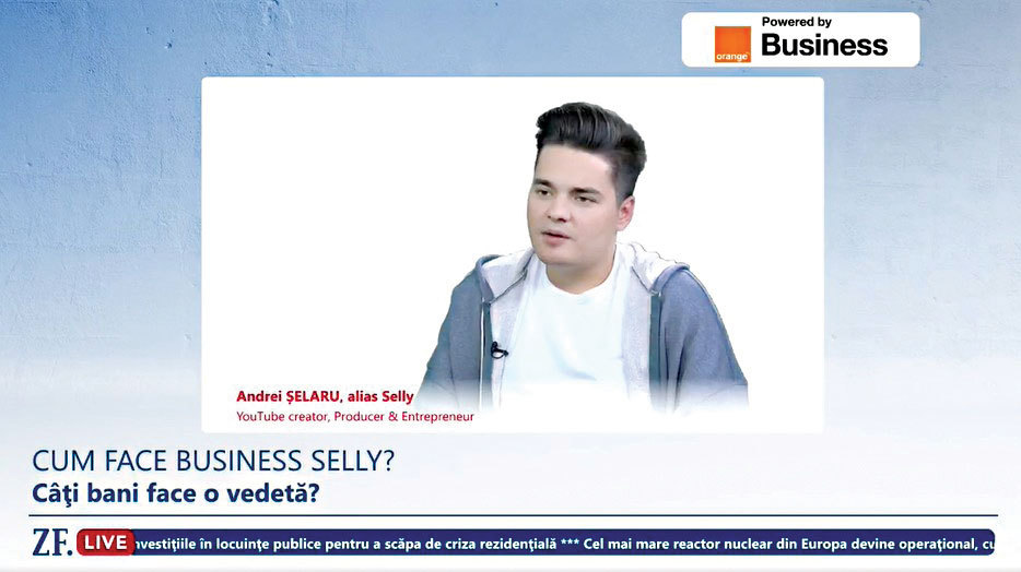 Selly a fost desemnat cel mai influent influencer din România. Vedeți ce a spus la ZF Live și vedeți de cine are cel mai mult nevoie în companie, pentru care oferă 2.000-3.000 de euro net pe lună