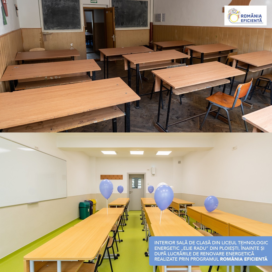 România Eficientă: Renovarea energetică a școlilor trebuie să devină o prioritate în România, în contextul în care doar 15% din suprafața construită din învățământ a fost renovată până în 2020