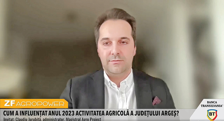 Claudiu Jurubiță, fermier care cultivă 2.000 de hectare cu cereale în Argeș, vrea să depoziteze toată producția pentru a fi profitabil. Acum stochează 60% din marfă