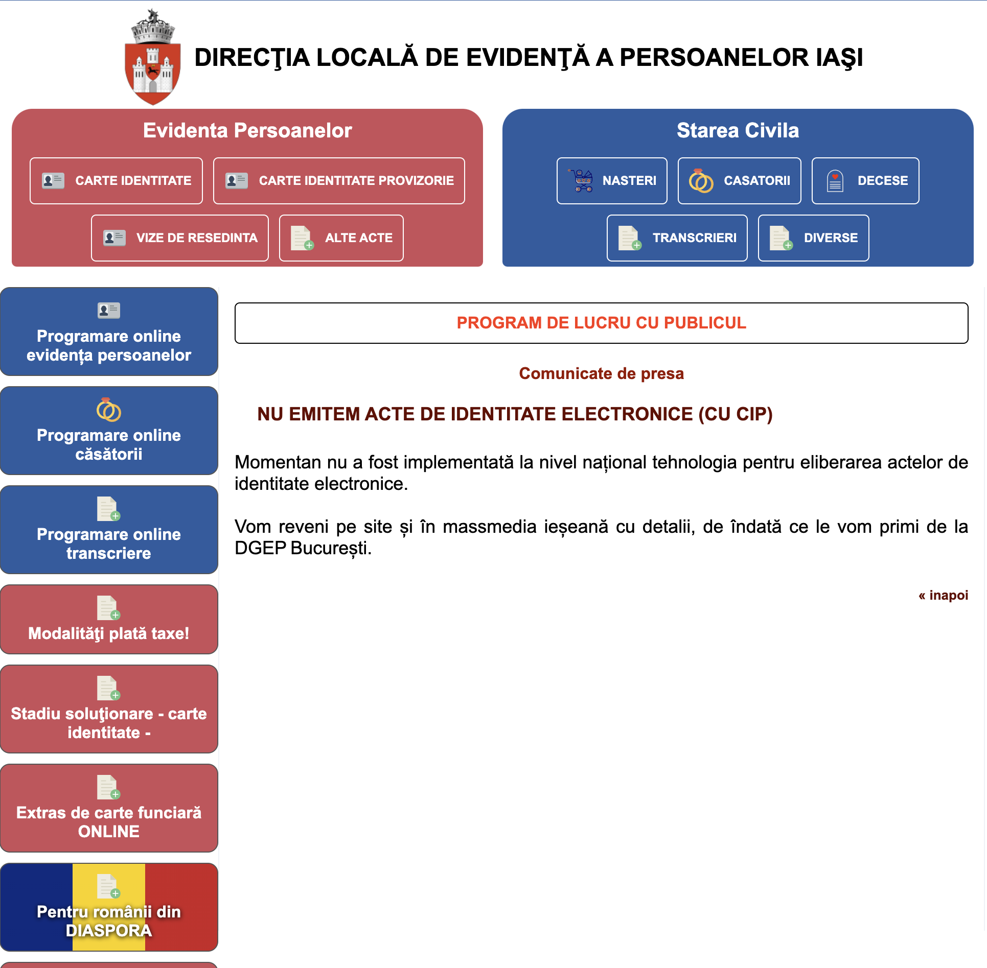 Imprimeria Națională a lansat o consultare de piață privind emiterea cărților electronice de identitate, cu ținta de a obține „oferte financiare preliminare” și estimări privind un „termen de livrare realist”. „Sistemul trebuie să acomodeze minim 25 de milioane de carduri”