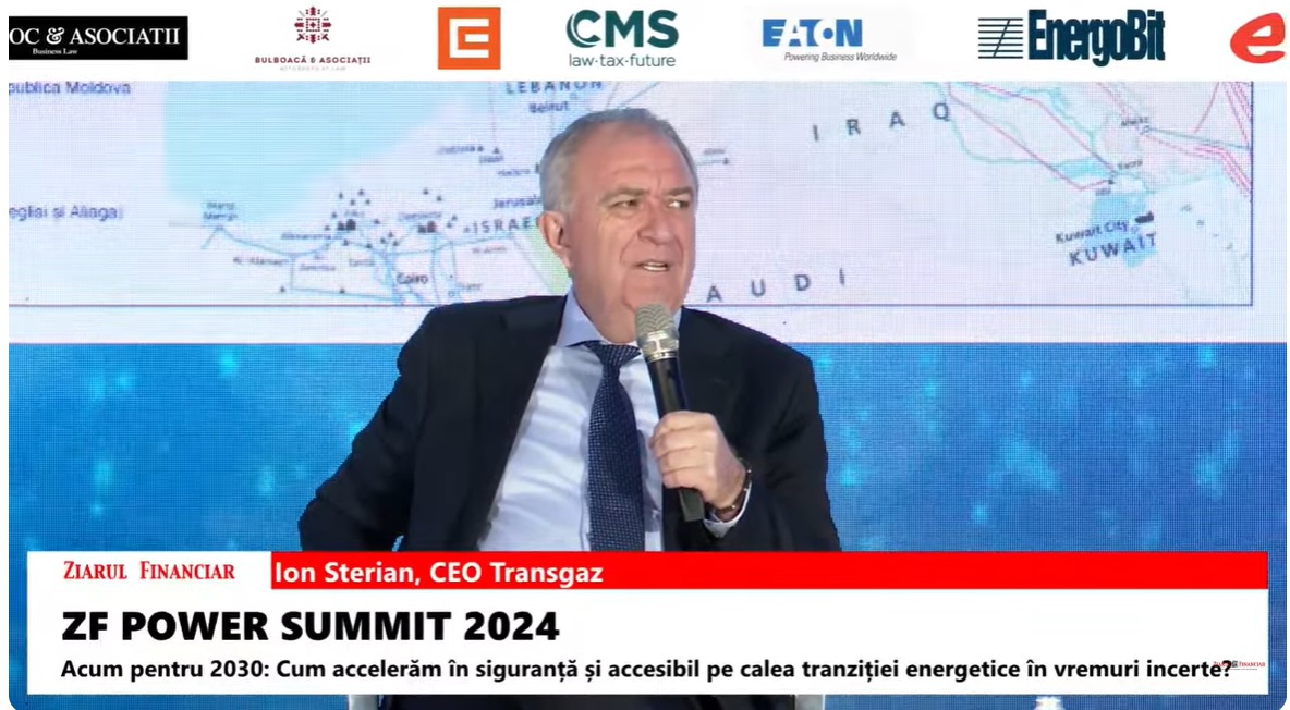 Ion Sterian, CEO Transgaz: României nu îi vor ajunge gazele din Marea Neagră pentru a acoperi consumul intern în 2027-2028