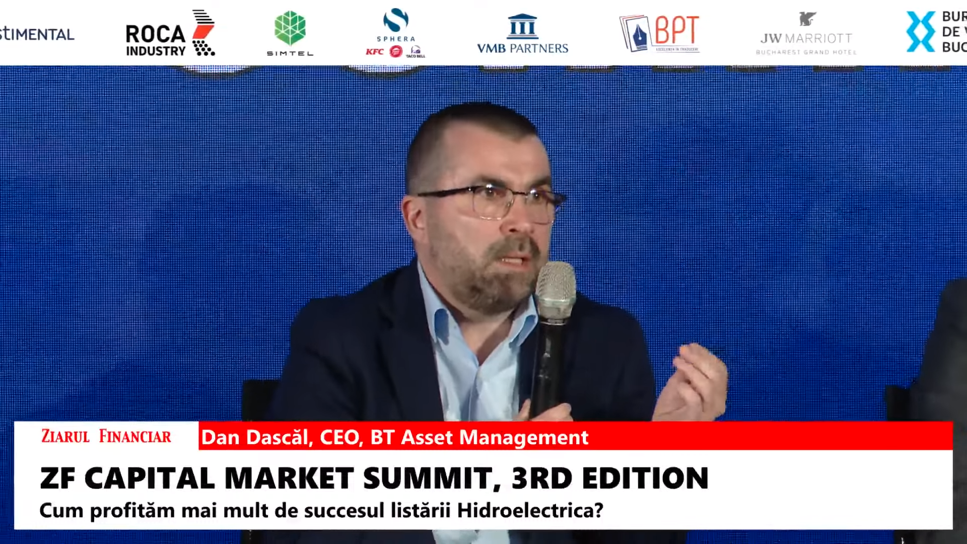 Dan Dascăl, CEO BT Asset Management: Ne-am dori ca lichiditatea să fie mai mare la bursă. Sperăm ca odată cu lansarea Contrapărții Centrale să se rezolve problema lichidității la Bursa de Valori București