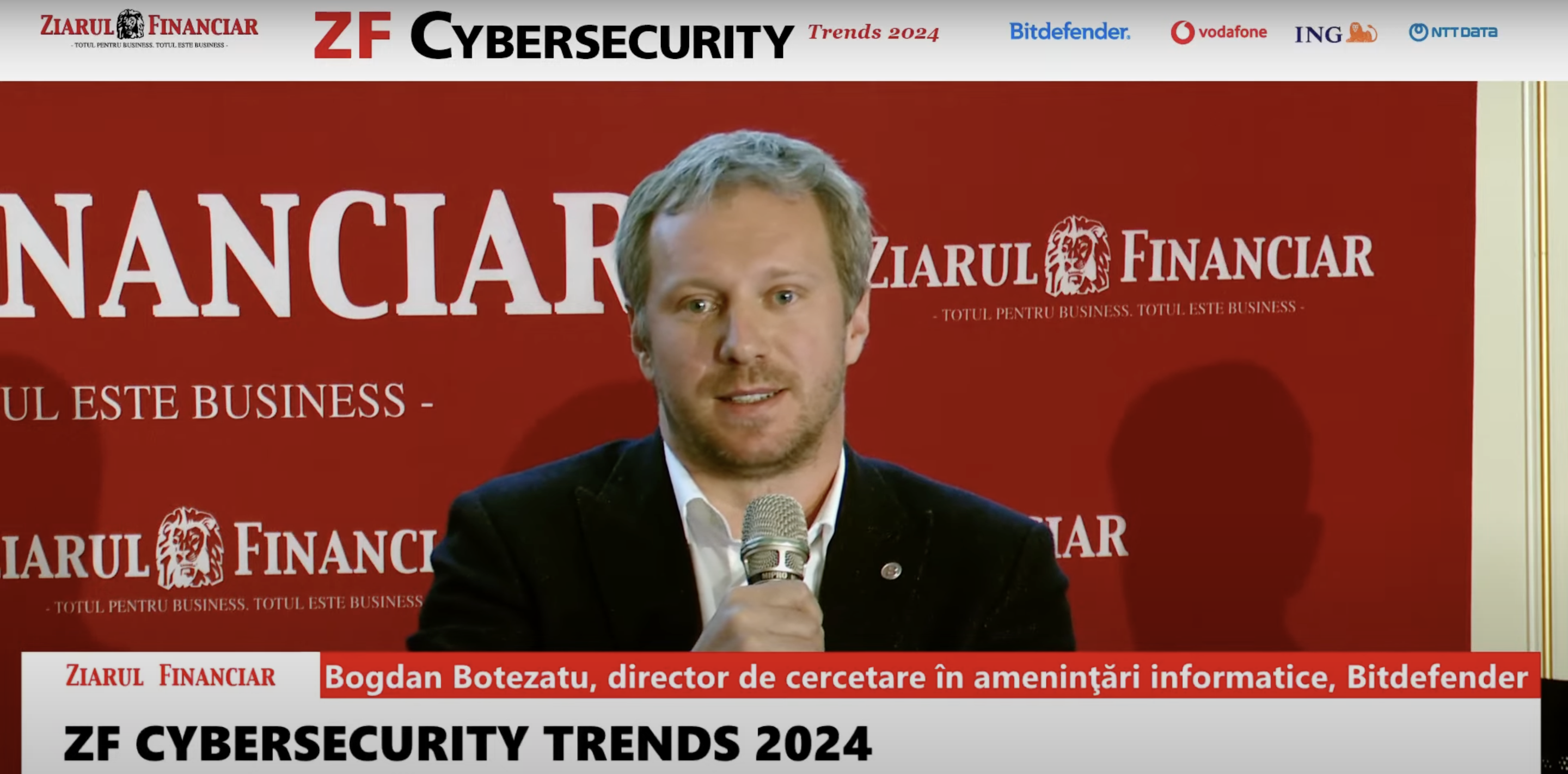Bogdan Botezatu, Bitdefender: Pentru a se proteja în acest mediu cu atacuri cibernetice frecvente și inedite, companiile, utilizatorii și autoritățile trebuie să facă trei lucruri: educație, tehnologie și reglementare