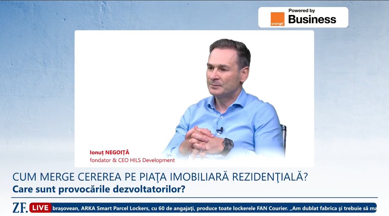 Ionuț Negoiță, HILS Development: Prețurile la locuințele din București se vor dubla în zece ani. Românii au bani cash, și nu puțini. Locuințele vor rămâne o investiție sigură