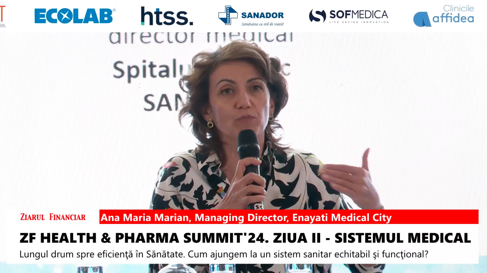 Șefa Enayati Medical City: Când mă uit în sistemul medical, am impresia că vrem să construim o casă mare și frumoasă pe o temelie șubredă. Temelia șubredă este medicina primară