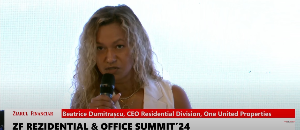 Beatrice Dumitrașcu, CEO Residential Division One: Cultura de a fi proprietar nu va mai dura foarte multă vreme dacă vom continua să construim într-un ritm atât de scăzut, lucru care va determina majorarea prețurilor și o creștere substanțială a pieței de închirieri