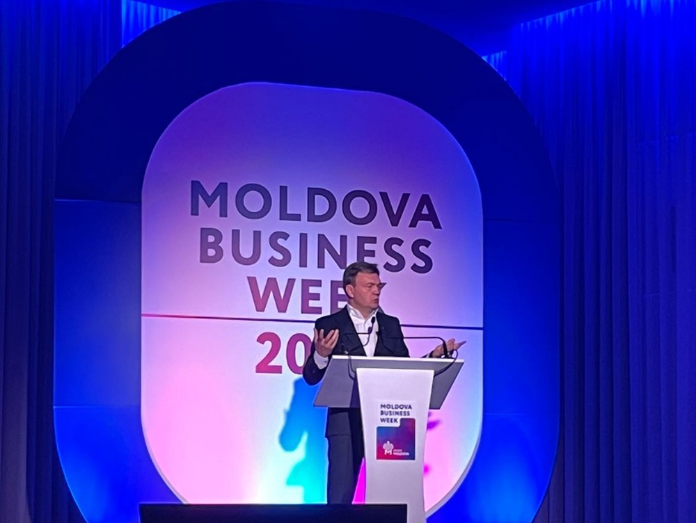 Mesajul lui Dorin Recean, premierul Moldovei, pentru mediul de business din România: Vreau să vă rog să treceți Prutul să cunoașteți oportunitățile de aici. Aveți acces la piața europeană, sistem de taxare simplificat și resursă umană vorbitoare de limbi străine
