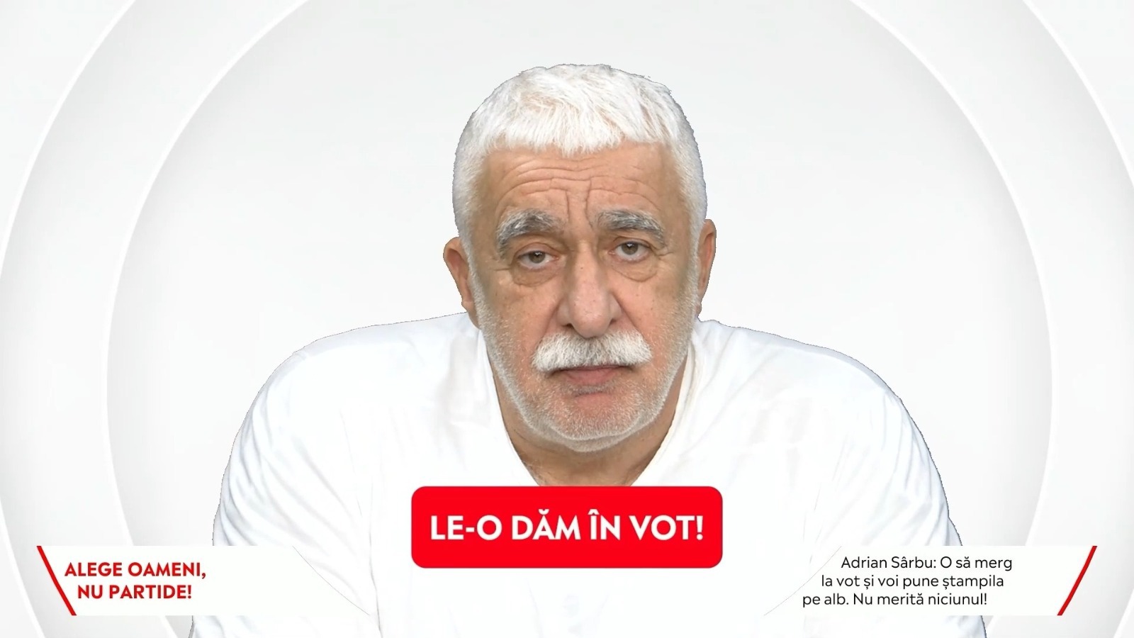 Adrian Sârbu, ALEPH NEWS: Știi ce ai de făcut la alegeri. Pui ștampila pe alb!