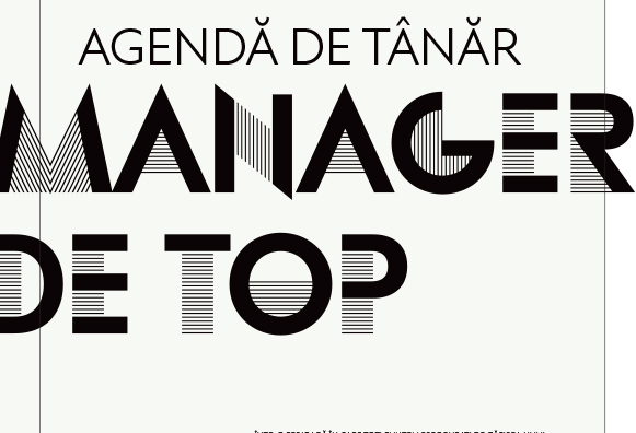 Agendă de tânăr manager de top
