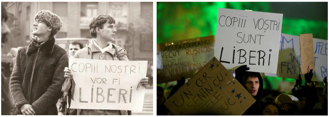 România între generații: „Copiii voștri sunt liberi” – generația Z iese în stradă ca să întărească promisiunea libertății facută la revoluția din ’89