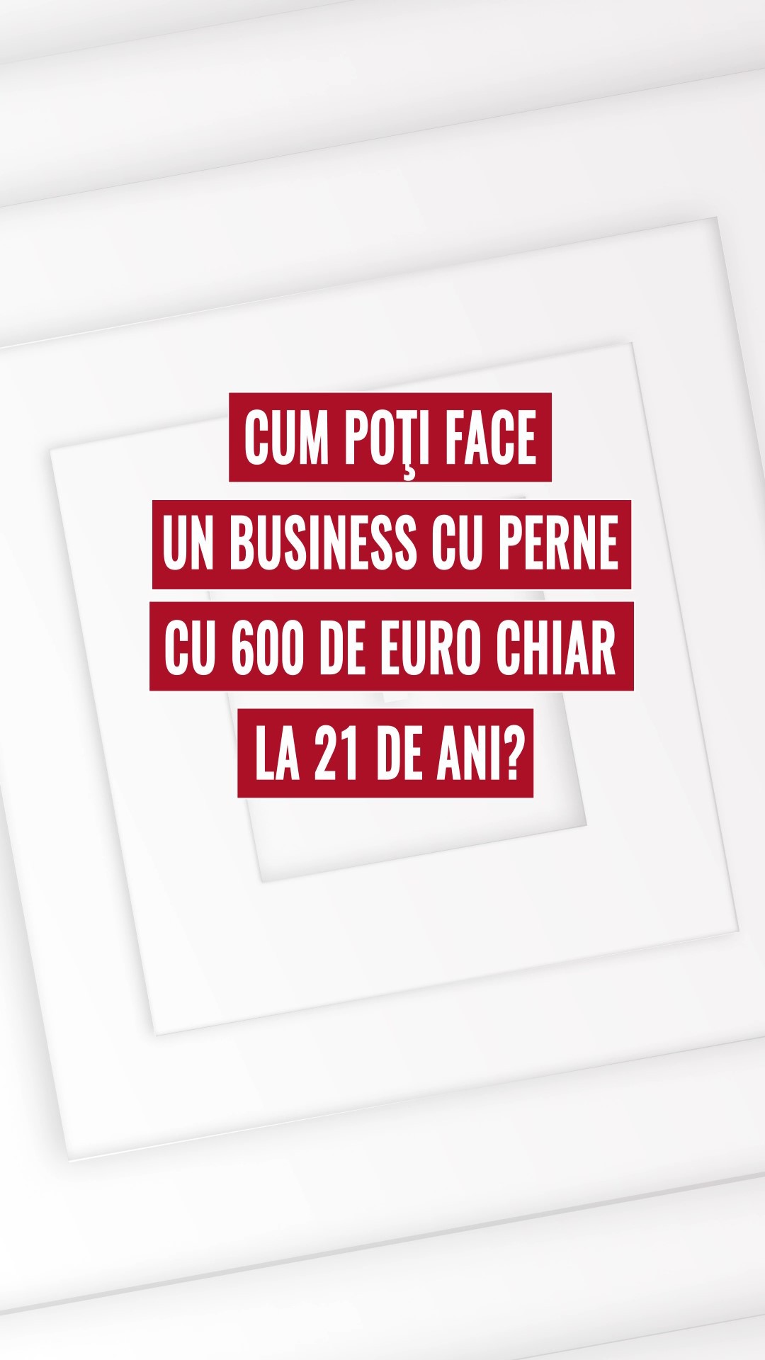 Cum poți face un business cu perne cu 600 de euro chiar la 21 de ani