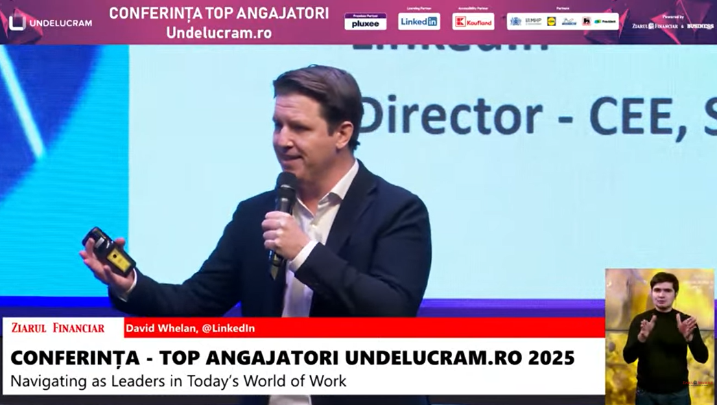 David Whelan, LinkedIn: Viitorul muncii este uman. Pentru ca noi să prosperăm în această nouă lume a muncii, trebuie să avem abilități avansate în AI și să ne dezvoltăm abilitățile noastre umane