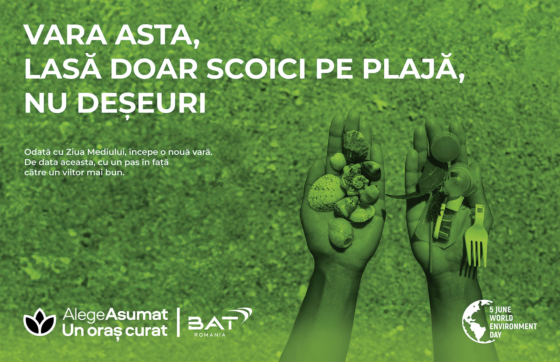 CSR 2024. BAT România: Alege Asumat un Oraș Curat - Vara asta, lasă doar amintiri la mare, nu deșeuri