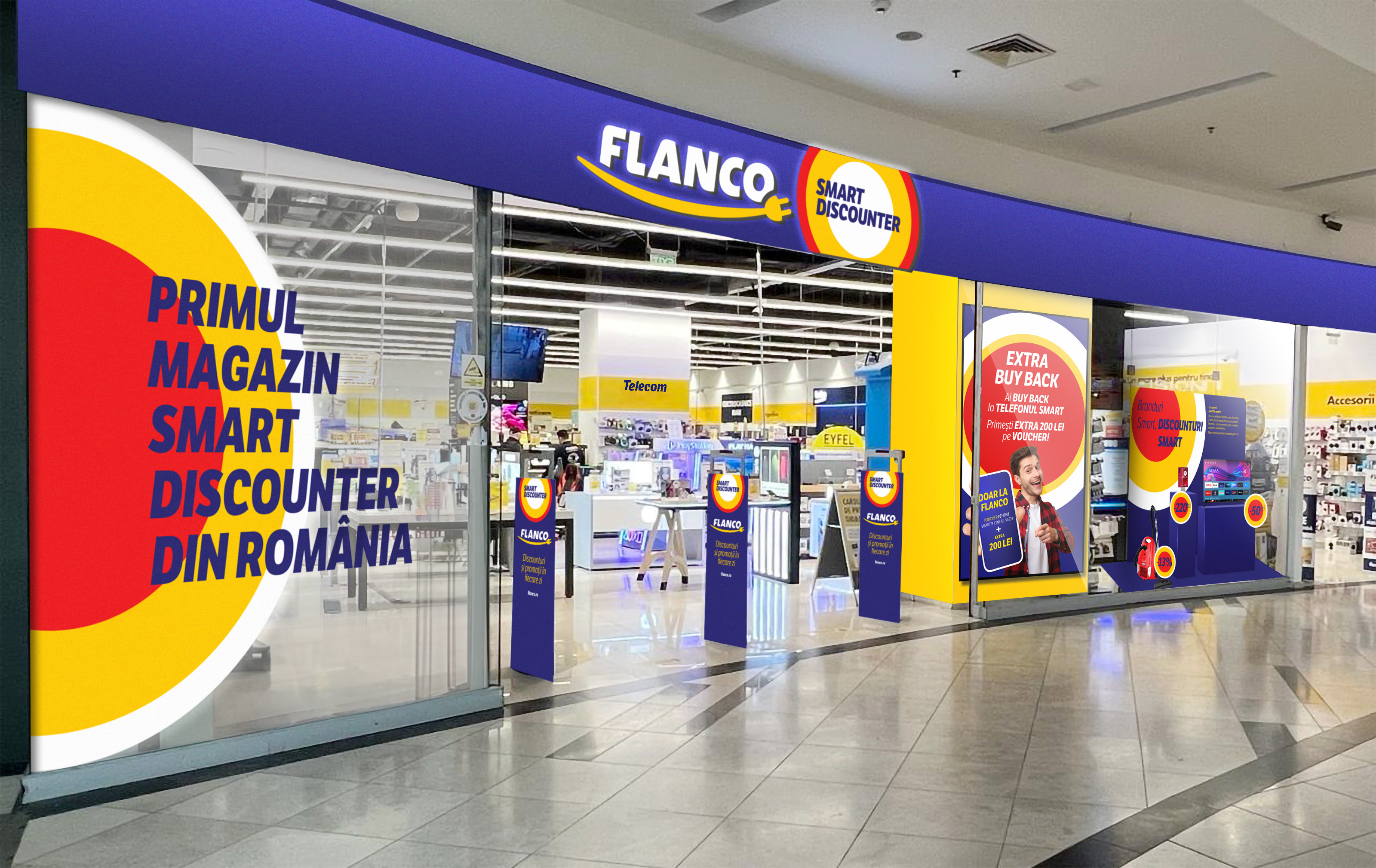 Flanco, al doilea cel mai important jucător din retailul electro-IT din România, a inaugurat în primele trei luni ale anului trei noi magazine Smart Discounter, la Arad, Râmnicu Sărat și Giurgiu