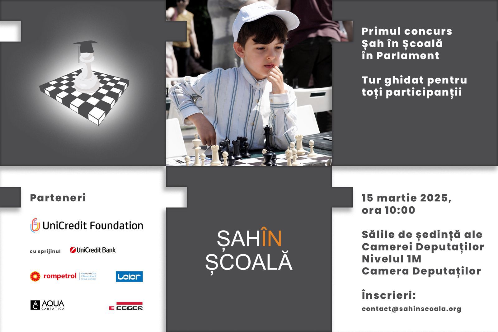 (P) Eveniment istoric: Proiectul "Șah în Școală" ajunge în Parlamentul României!