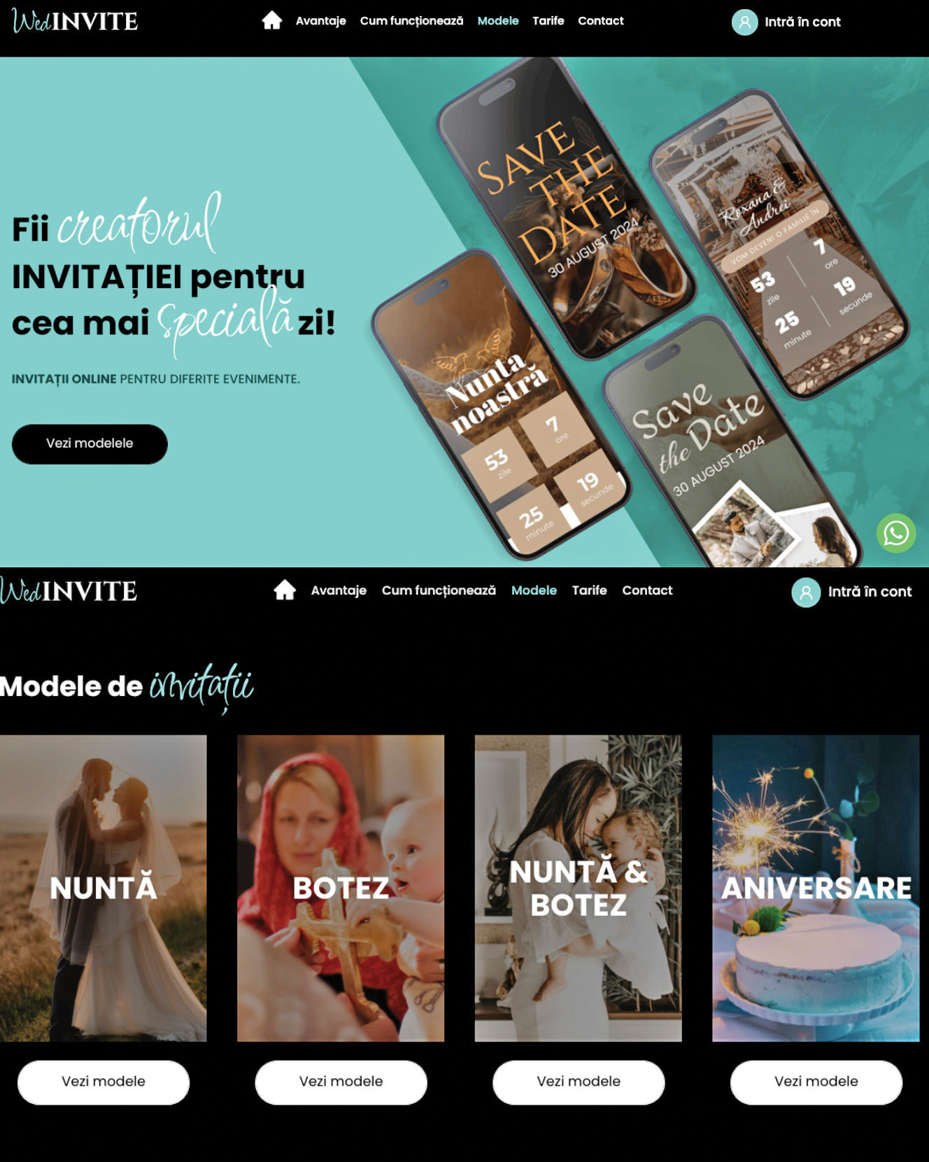 Inovație 2024. Control F5 Software (SMART HIKE SRL): WedINVITE.ro - platformă digitală de invitații și gestiune a evenimentelor de nuntă