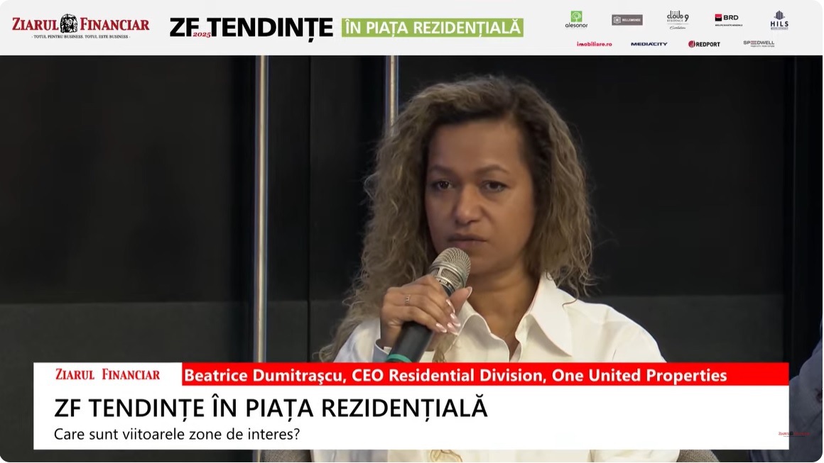 Beatrice Dumitrașcu, One United Properties: Bucureștiul poate deveni un exemplu de dezvoltare urbană, dar legislația trebuie să țină pasul cu adaptarea orașului la nevoile actuale