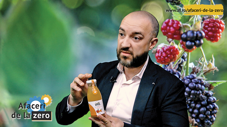 Afaceri de la Zero. Ciprian Andreoiu a renunțat la mediul corporate pentru a produce, într-o fabrică din județul Prahova, sucuri naturale din fructe și legume sub brandul Rural – Sănătate de la țară, prezent deja în 70 de locații HoReCa