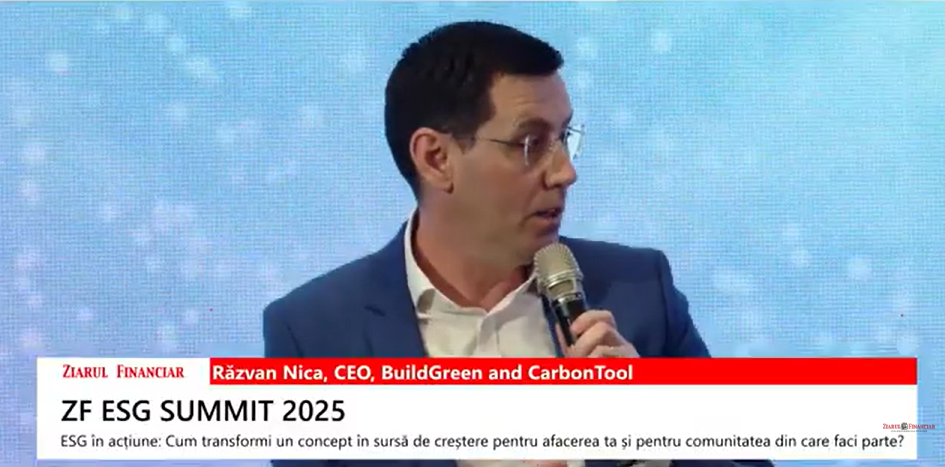 Răzvan Nica, CEO BuildGreen and CarbonTool: Sunt clădiri în București aflate pe primele 2-3 locuri la nivel mondial ca nivel de sustenabilitate