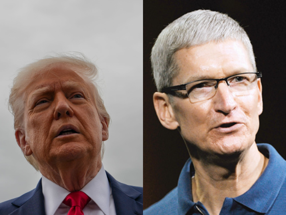 Război total între Trump și giganții din tehnologie: Președintele SUA îl ceartă pe liderul Apple, Tim Cook. „I-am spus, prietene, te-am tratat foarte bine. Ai zis că vei investi aici 500 de miliarde de dolari, dar am auzit că acum vrei să produci în India”