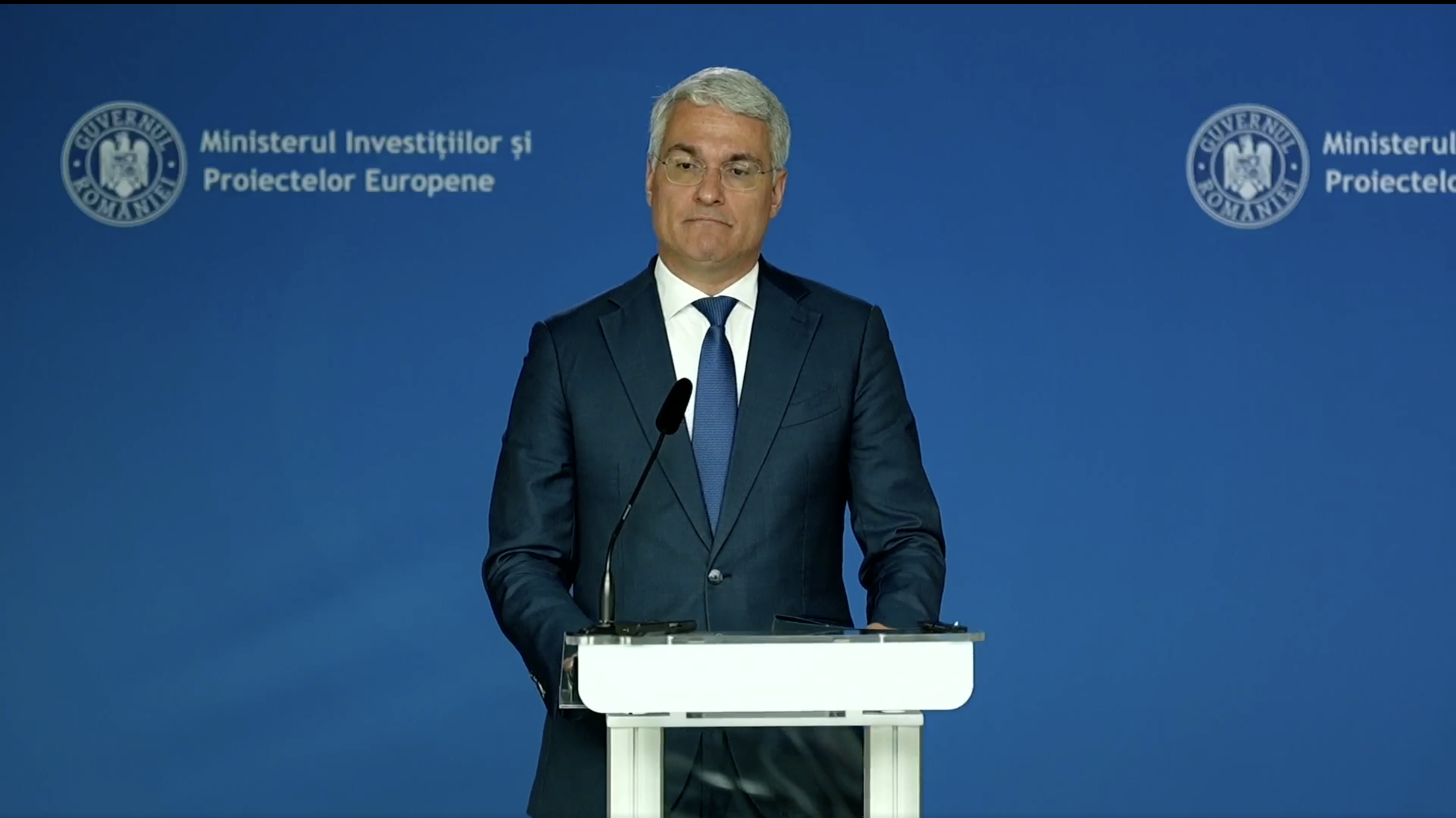Noul ministru al investițiilor și fondurilor europene la preluarea mandatului: România riscă să piardă 7,8 mld. euro din PNRR: discutăm de școli, spitale, segmente de autostradă, infrastructura feroviară