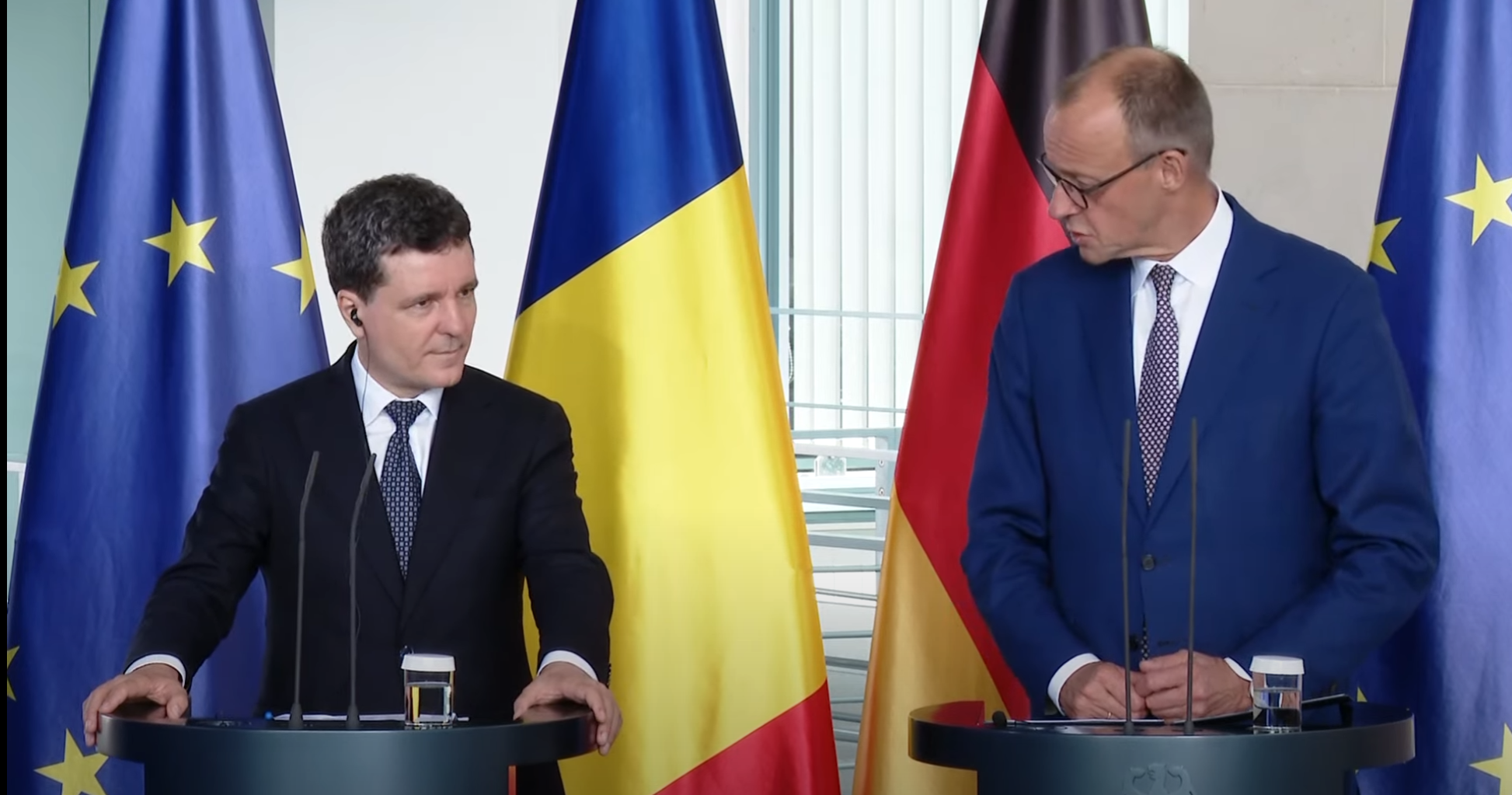 Președintele Nicușor Dan susține o conferință de presă alături de Cancelarul Germani Friedrich Merz