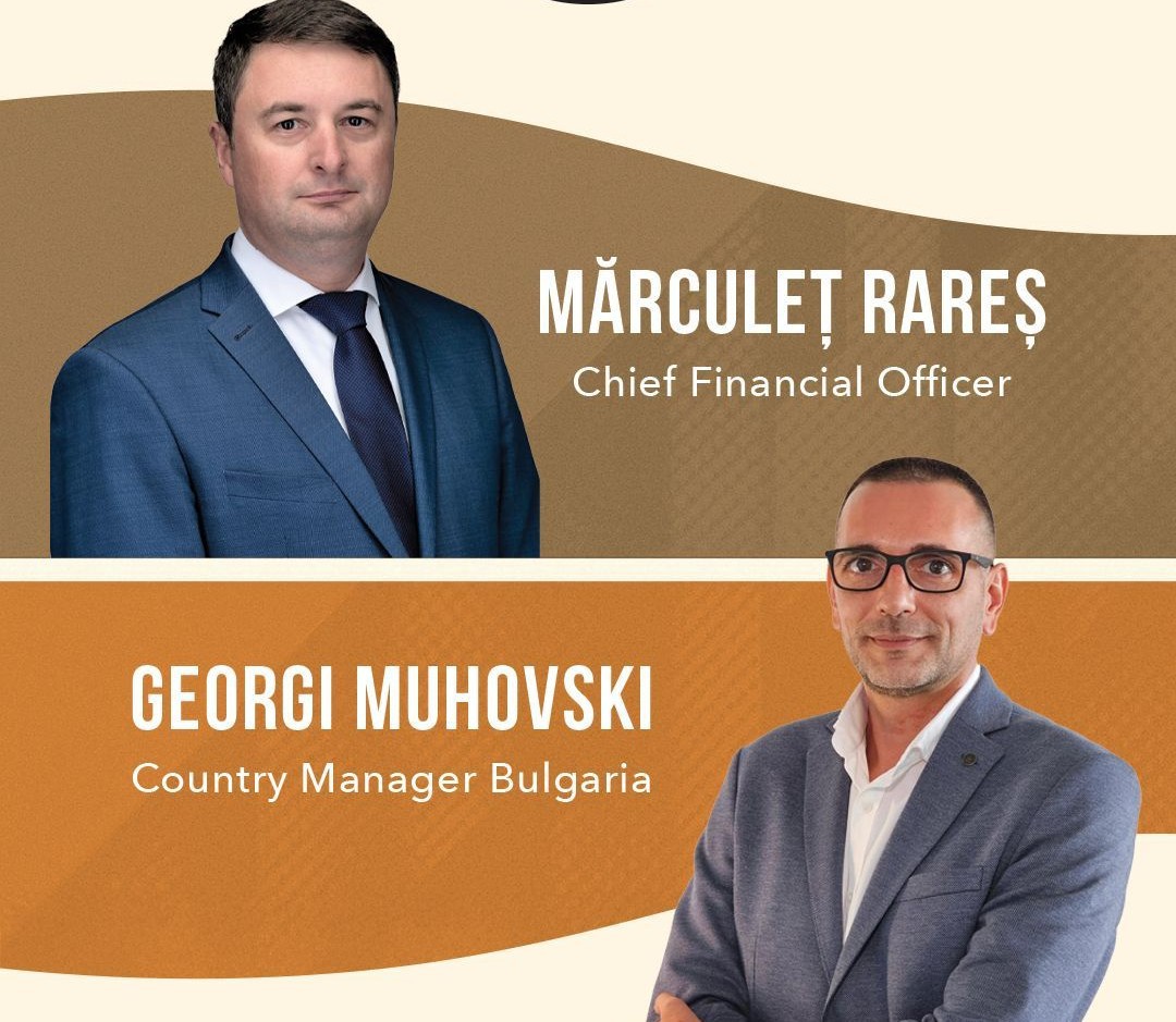 5 to go recrutează doi specialiști în poziții de top management: Rareș Mărculeț se alătură companiei în funcția de Chief Financial Officer, iar Georgi Muhovski devine Country Manager pentru operațiunile din Bulgaria