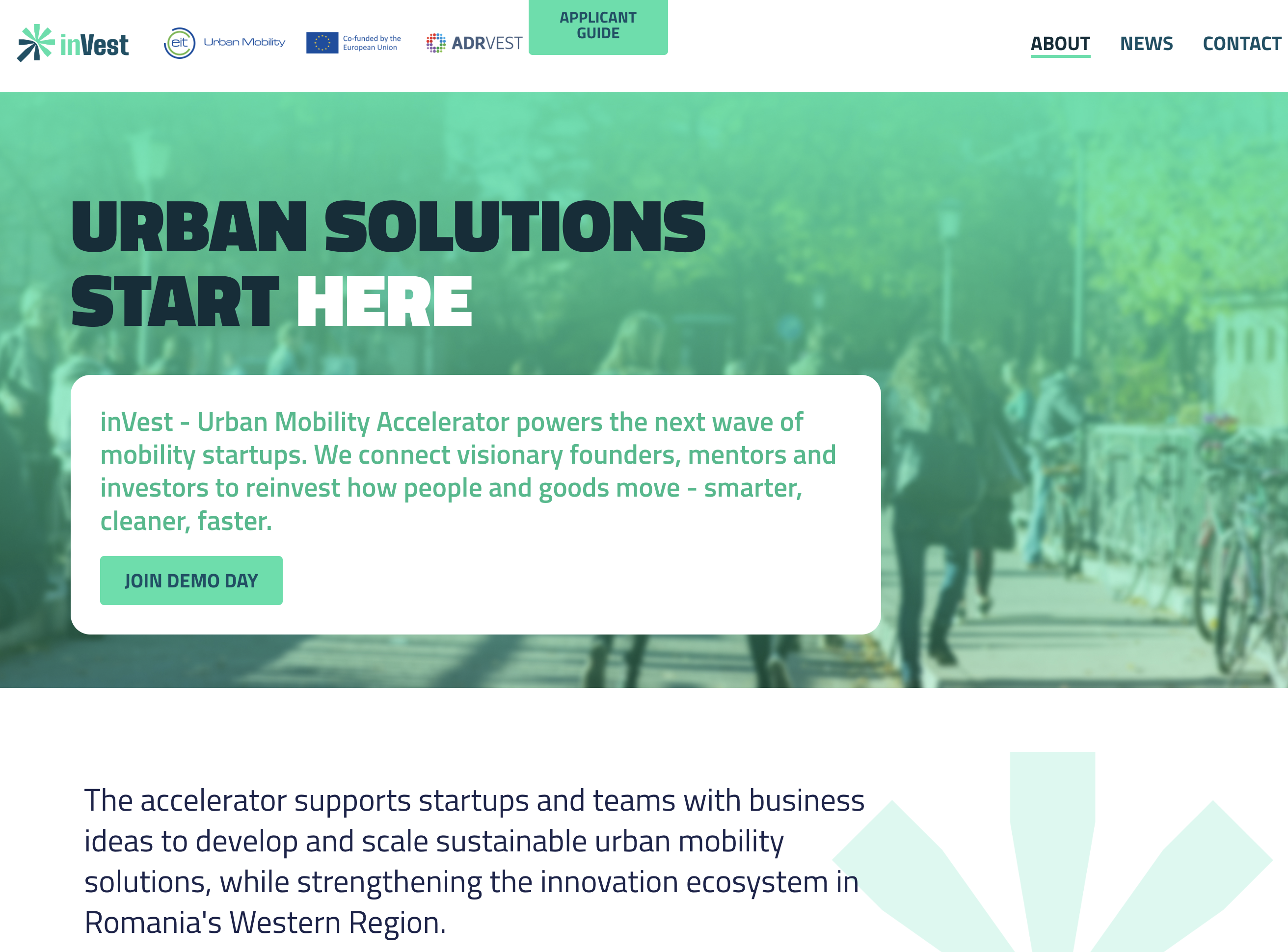 14 soluții de mobilitate urbană, de la drone pentru livrări la aplicații pentru siguranța pietonilor, prezentate la Timișoara în cadrul primului accelerator de profil din România, inVest - Urban Mobility Accelerator