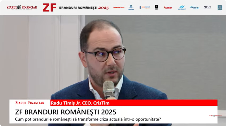 Radu Timiș Jr, CEO, CrisTim: Ne uităm cum putem să ne extindem afară. Ne uităm la branduri mici-medii din regiune pe care le putem achiziționa și să creștem prin ele