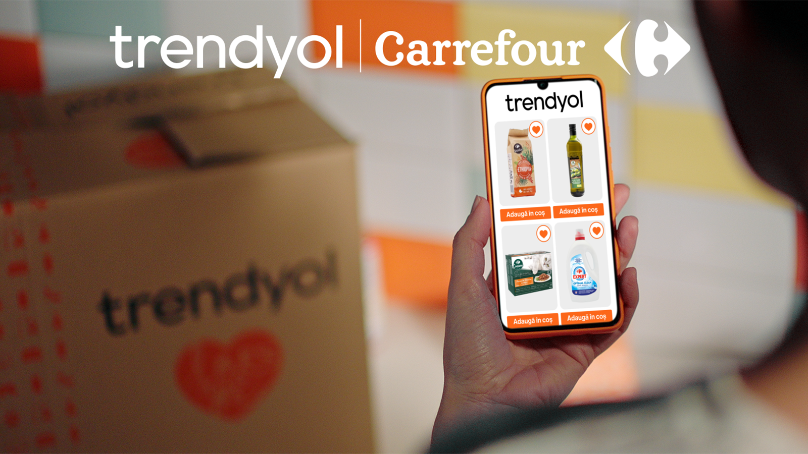 Turcii de la Trendyol accelerează integrările comercianților din România: Carrefour devine primul mare retailer alimentar listat pe platformă cu 200 de categorii de produse