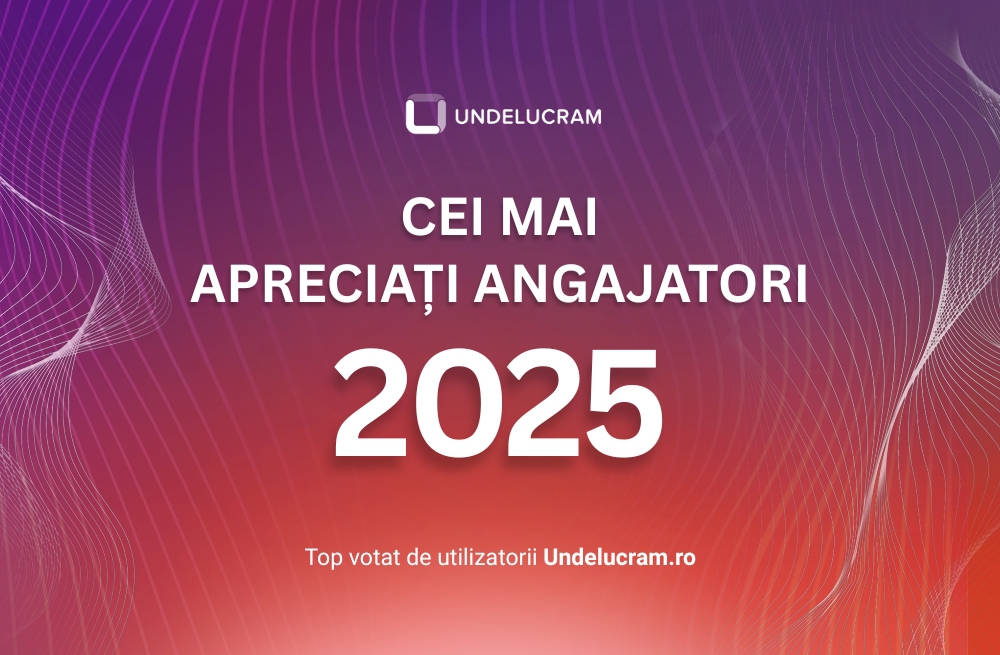 Top Angajatori Undelucram.ro: Booking Holdings România, Servier Pharma și JYSK România, cei mai apreciați angajatori în 2025.