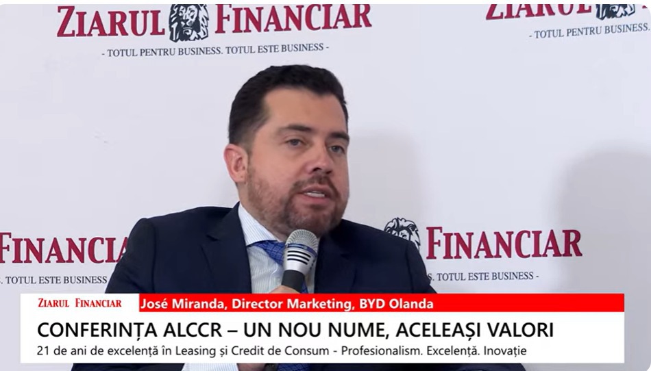 Jose Miranda, Merketing Director BYD, Olanda:  Românii vor să cumpere mașini BYD pentru că vor să economisească bani, iar cu mobilitatea electrică faci acest lucru și vro tehnologie bună, cu cele mai bune capabilități