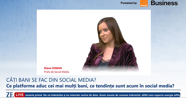 Cât câștigă influencerii din România? ZF Live. Diana Coman, Profa de Social Media: Un influencer cu peste 500.000 de urmăritori, care e și ambasador de brand, poate câștiga până la un milion de euro dintr-o campanie pe un an, iar influencerii cu comunități mai mici, între 10.000 și 30.000 de urmăritori, pot ajunge la 10.000-15.000 de euro pe lună