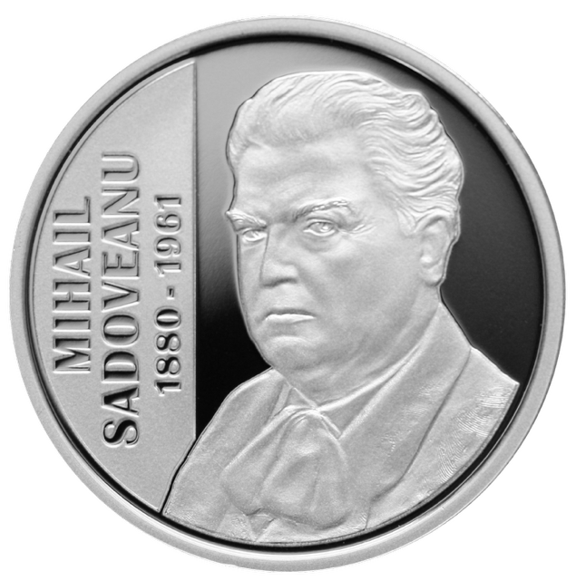 BNR vinde o monedă din argint cu Mihail Sadoveanu, la un preț de 640 lei