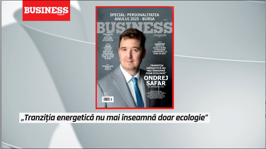 COVER STORY. Ondrej Safar, CEO, Distribuție Oltenia: „Tranziția energetică nu mai înseamnă doar ecologie”