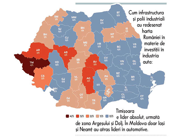 Harta puterii economice a României: cine e regele fiecărui județ la export și cum autostrăzile și industria auto au redesenat frontierele dezvoltării